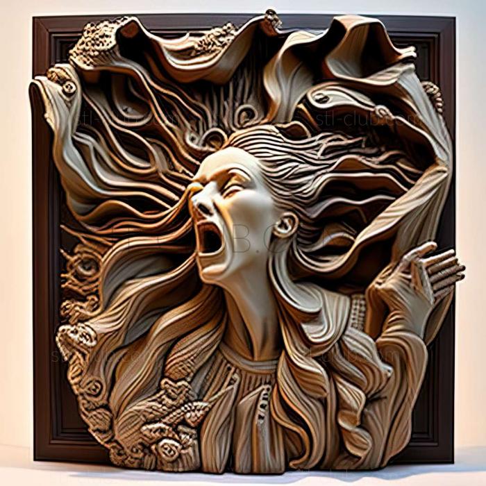 3D мадэль Шелли Тайер Лейтон, американская художница. (STL)